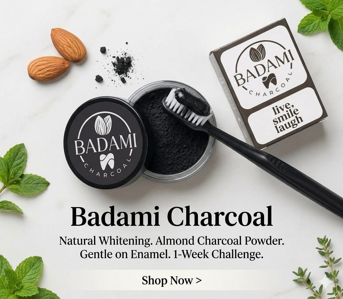 Reveal a Brighter Smile with Badami Charcoal